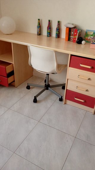 Cama nido con escritorio y cajones