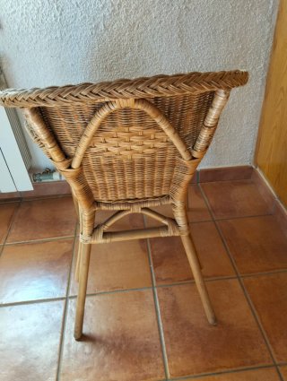 2 Sillas Mimbre Ikea