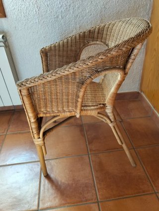 2 Sillas Mimbre Ikea