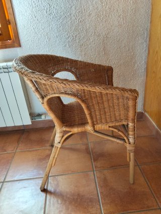 2 Sillas Mimbre Ikea