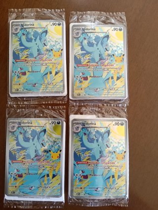 Pokemon Nidorina Promo 30 Aniversario 4 Unidades