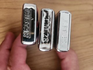 Lote 3 mecheros Rock (Ramones, Rolling, Zeppelin)