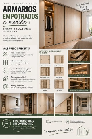 Armarios empotrados a medida madera