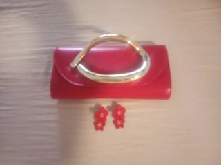 Bolso de ceremonia rojo
