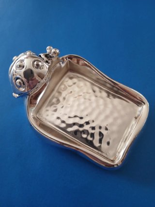 Porta anelli Zanolli placcato argento