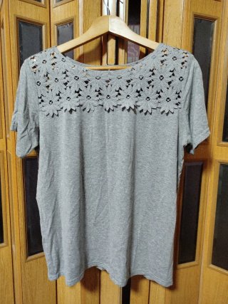 Jersey de Manga Corta Gris
