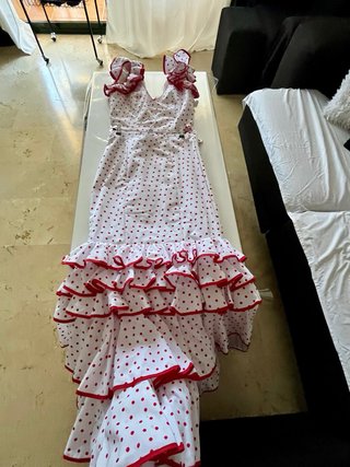 Traje de flamenca T40 lunares