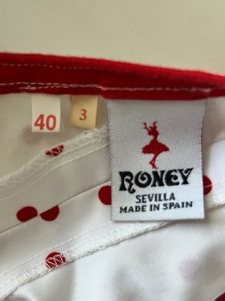 Traje de flamenca T40 lunares