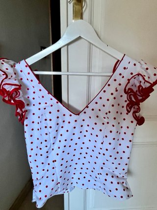 Traje de flamenca T40 lunares