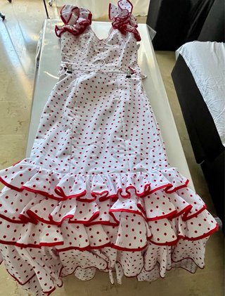 Traje de flamenca T40 lunares