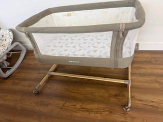 Minicuna colecho Jané BabySide gris + colchón