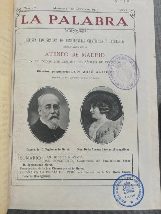 LA PALABRA - REVISTA DE CONFERENCIAS - NÚMERO 1