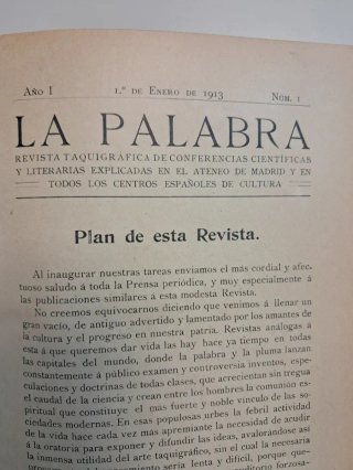 LA PALABRA - REVISTA DE CONFERENCIAS - NÚMERO 1