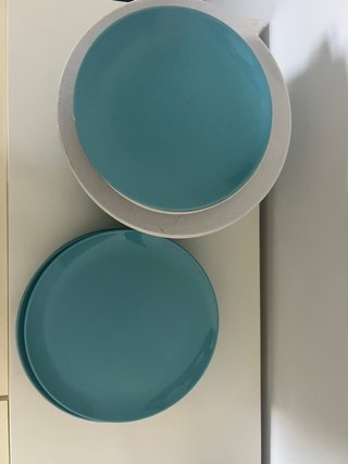 Vajilla Ikea Azul y Blanca