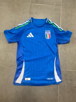 Camiseta Adidas Italia Azul y Verde
