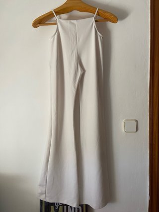 Pantalón Campana Blanco Bershka