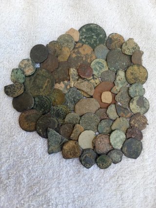 Lote de monedas antiguas