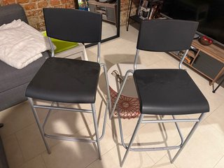 Set de 2 Sillas Altas