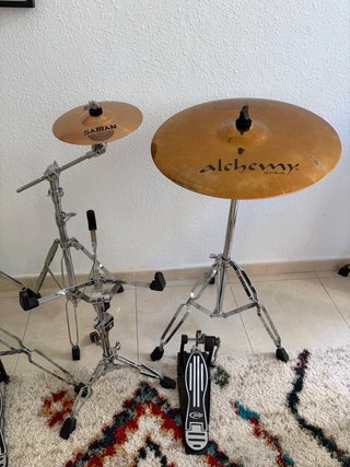 Pack Batería: Set Platos Sabian B8 + Herrajes PDP