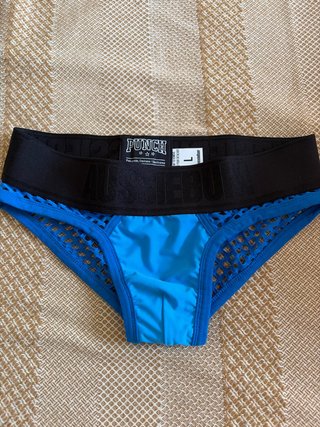 Calzoncillo PUNCH sexy malla azul Talla L