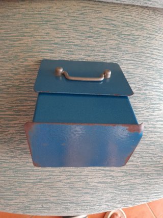 Caja Fuerte Metálica Azul