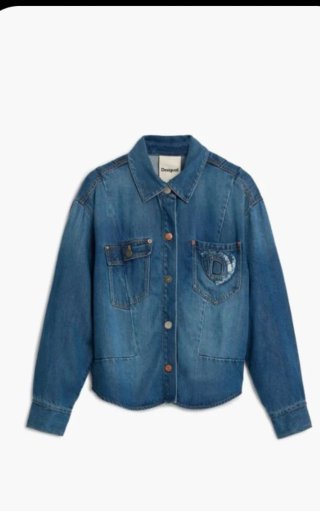 Sobrecamisa Vaquera Desigual Azul Talla XS