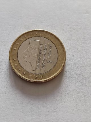 Moneta 1 Euro Olanda 2000 Beatrix pre-conio