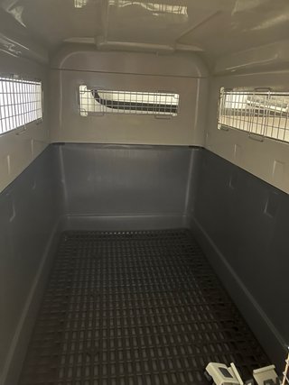 Transportín IATA perro beige y gris N7