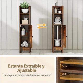 COSTWAY Armario del Suelo para Baño