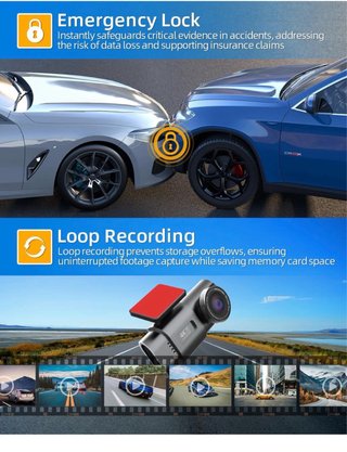 Cámara Coche Q20 Dual Dashcam 4K WiFi