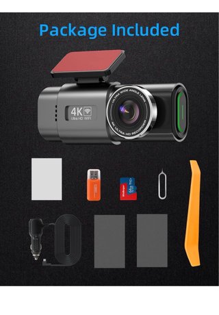 Cámara Coche Q20 Dual Dashcam 4K WiFi