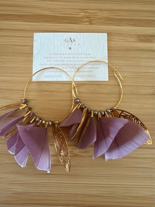 Pendientes Gas Bijoux Marly Plume — originales