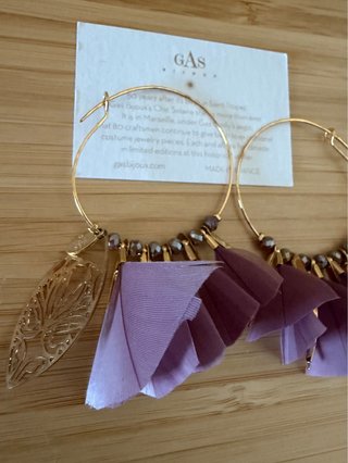 Pendientes Gas Bijoux Marly Plume — originales