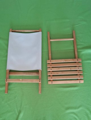 Silla baja plegable