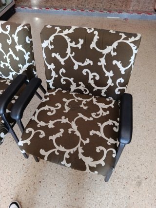 Juego de 2 sillones con estampado