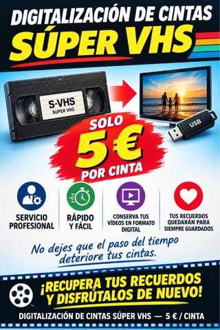 Digitalización de cintas Súper VHS