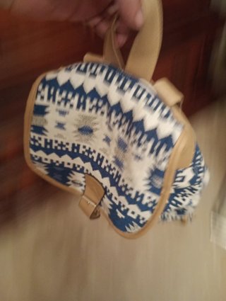Zaino in tela fantasia geometrica