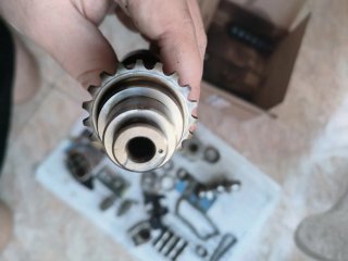 Árboles de levas HD Dyna Fat Bob 96 con cadenas.