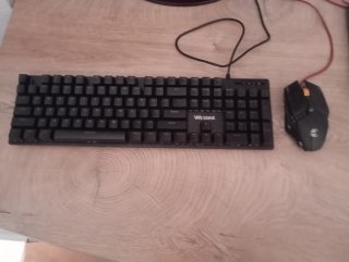 Pack Teclado mecánico y Ratón WESDAR Negro