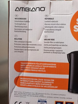 Bollitore Ambiano Nero
