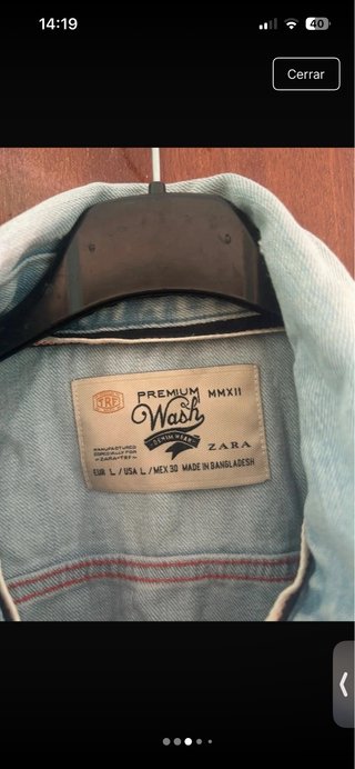 Chaqueta vaquera azul claro