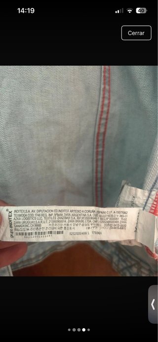 Chaqueta vaquera azul claro