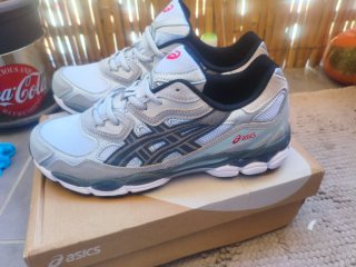 ASICS GEL NYC TALLA 45 GRIS BLANCO NUEVAS