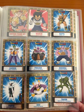 Álbum Trading Cards Dragon Ball Z Fusión.
