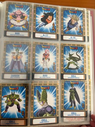 Álbum Trading Cards Dragon Ball Z Fusión.
