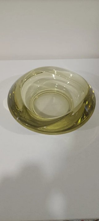 Posacenere vintage vetro cecoslovacco SkloUnio