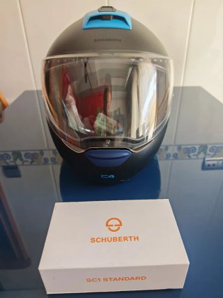 Casco Schuberth C4 Negro/Gris,talla l