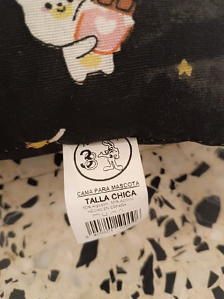 Cama para perro o gato pequeña con estampado