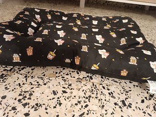 Cama para perro o gato pequeña con estampado