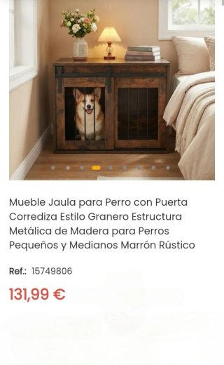 Mueble Jaula para Perro con Puerta Corrediza
